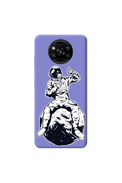 Other Xiaomi Poco X3 /X3 Pro ice cream in space Purple Colored Silicone TPU Θήκη