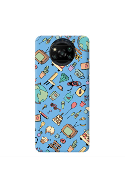 Other Xiaomi Poco X3 /X3 Pro Best buds Blue Colored Silicone TPU Θήκη
