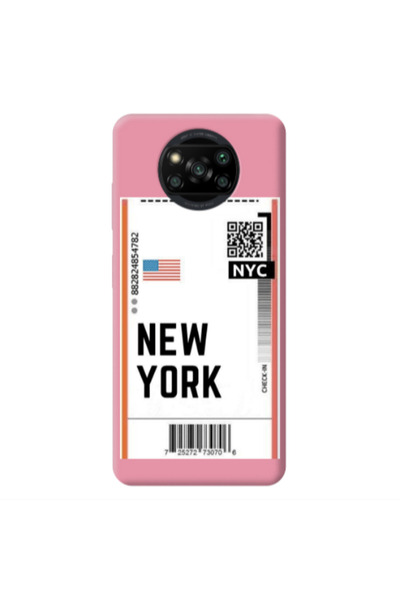 Other Xiaomi Poco X3 /X3 Pro New York NYC Pink Colored Silicone TPU Θήκη