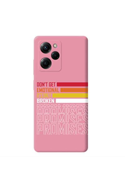 Other Xiaomi Poco X5 Pro Dont Get Emotional Pink Colored Silicone TPU Θήκη