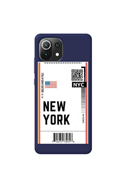 Other Xiaomi Mi 11 Lite New York NYC Dark blue Colored Silicone TPU Θήκη