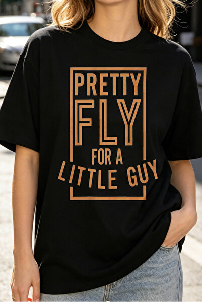 Fleck Womens T Shirts Pretty Fly For A Little Guy Graphic Print Casual Street...