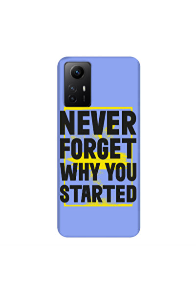 Other Xiaomi Redmi Note 12s Never Forget Light Purple Colored Silicone TPU Θήκη