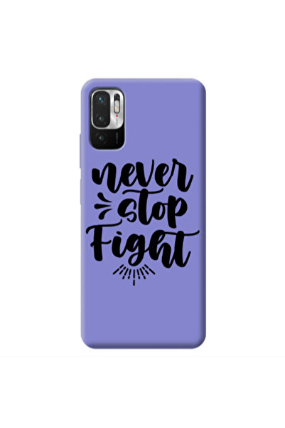 Other Xiaomi Redmi Note 10 Pro 5G Never stop fight Purple Colored Silicone TP...