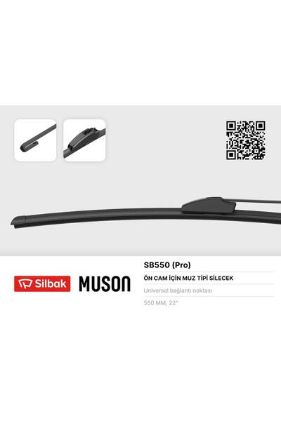 Silbak GELALSAT SİLECEK SÜPÜRGESİ 550mm MUZ (125701) TİPİ ÜNİVERSAL