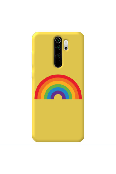 Other Xiaomi Redmi Note 8 Pro Rainbow Mini Yellow Colored Silicone TPU Θήκη