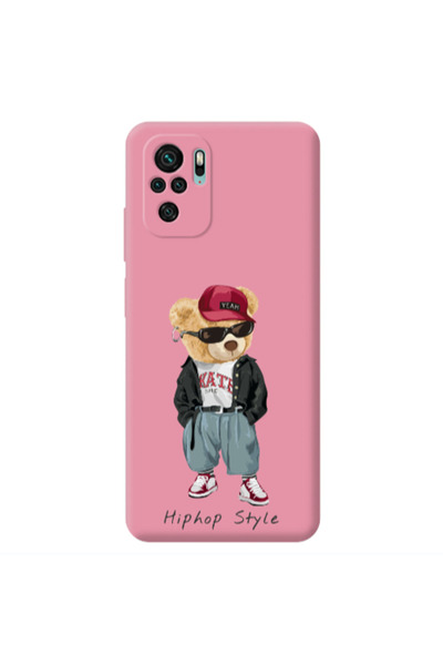 Other Xiaomi Redmi Note 10S Hip hop style Pink Colored Silicone TPU Θήκη