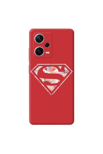 Other Xiaomi Poco X5 Superman logo Red Colored Silicone TPU Θήκη