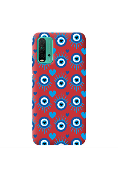Other Xiaomi Poco M3 Heart Eye Red Colored Silicone TPU Θήκη
