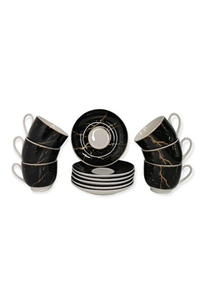 Eom Set de 6 cești cu farfurioare, 180 ml Malooki Luxury Collection 4417