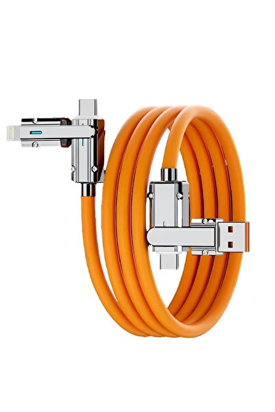 Daytona A6020 Usb to Type C Lightning 4 in 1 Hızlı Şarj Data Kablosu Çevirici...