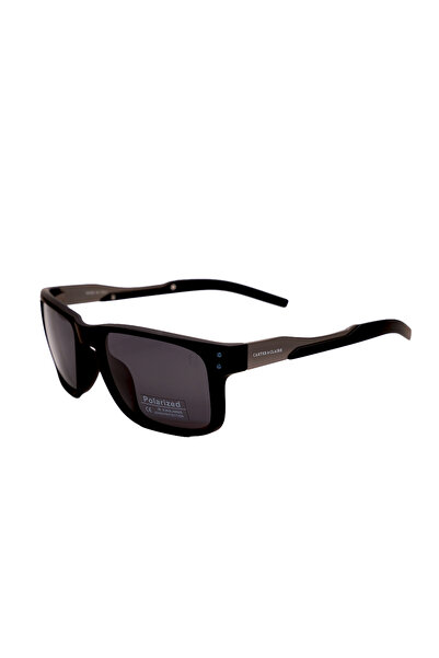 CARTER & CLAIRE Black UV400 Polarized Men’s Rectangular Sunglasses Lightweigh...