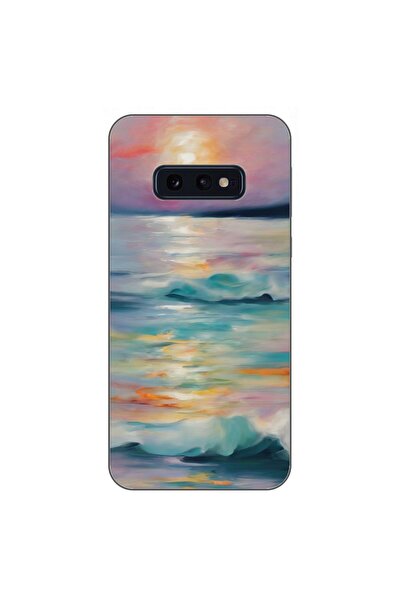 OEM Husa compatibila cu Samsung Galaxy S10e Silicon Gel Tpu Model Watercolor ...