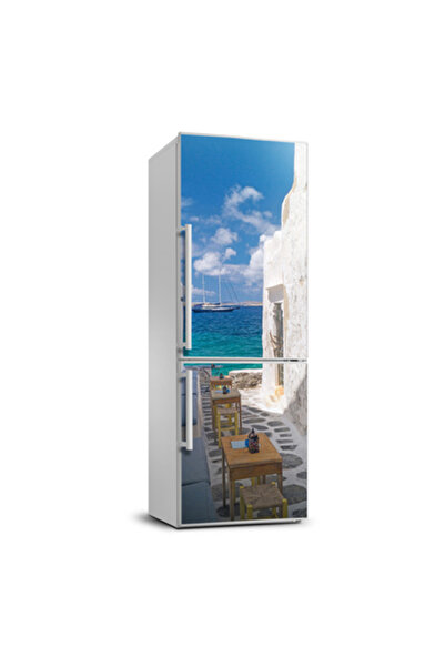 Decormat Autocolant pe frigider strazile grecesti 60 x 180 cm