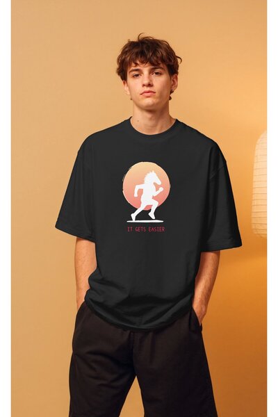 buzagi tasarım ürünleri Bojack Horseman Unisex Oversize T-Shirt