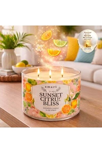 SHOPIENS Lumânare în borcan cu aromă de citrice și apus de soare