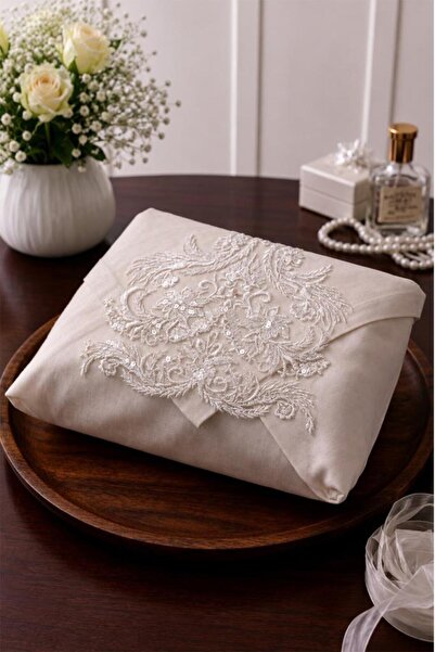 Çeyiz Diyarı Dilan Saten Luxury Engagement Bundle 90X90 cm Cream