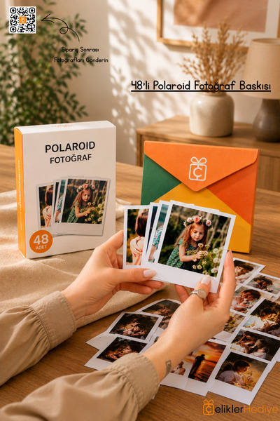 ÇELİKLER HEDİYE Kişiye Özel Polaroid Fotoğraf Baskısı | 5x7,5 cm | Premium Ba...