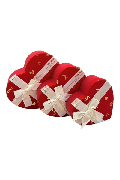 AFO Set 3 Cutii Inima For You a Thousand Rosu