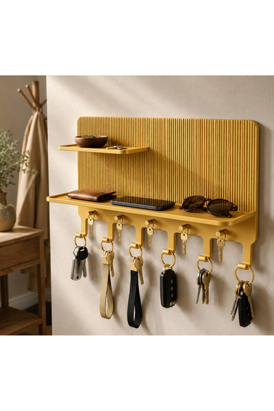 farist Modern Keychain Organizer Rack |   Wall Mounted Key Hanger |   Entranc...