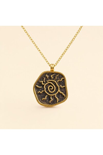 Generic Brand Sun Spiral Necklace Gold Color Meaningful Gift Stylish Accessory