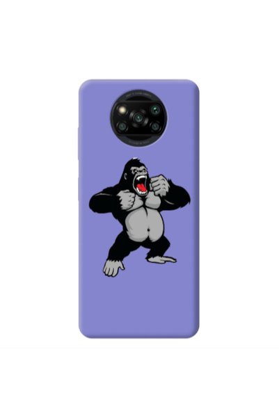 Other Xiaomi Poco X3 /X3 Pro Angry Gorilla2 Purple Colored Silicone TPU Θήκη