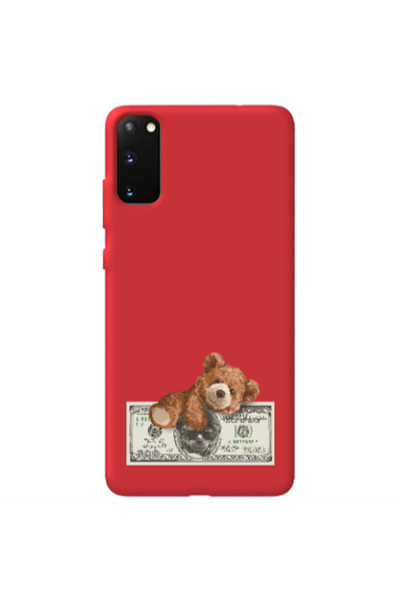 Other Samsung S20 Money Style Red Colored Silicone TPU Θήκη