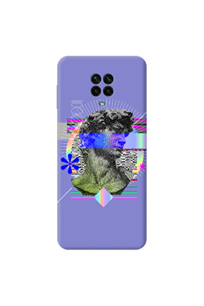 Other Xiaomi Redmi Note 9 Pro Statue pixels Purple Colored Silicone TPU Θήκη