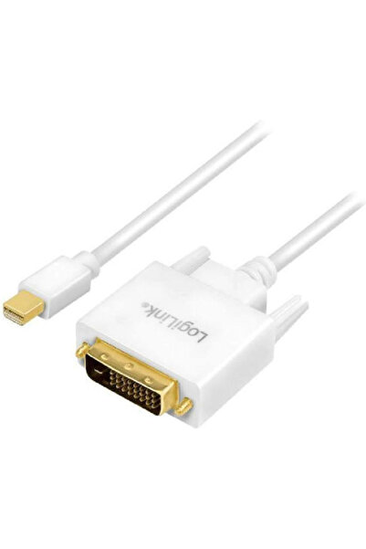 LogiLink Καλώδιο DVI-D αρσενικό σε mini DisplayPort αρσενικό, 3 μέτρα, Λευκό ...