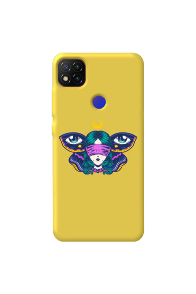 Other Xiaomi Redmi 9c Eye in my ear Yellow Colored Silicone TPU Θήκη
