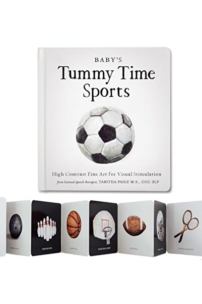 Penguin Random House Babys Tummy Time Sports Highcontrast Fine Art For Visual...