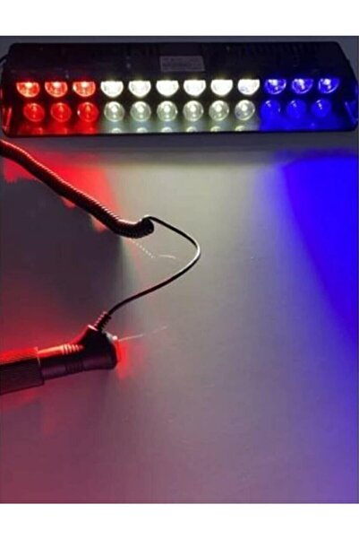 MMinora S12 Çakar Vantuzlu Çakmaklık Girişli 12 Ledli Kırmızı-beyaz-mavi 10 M...