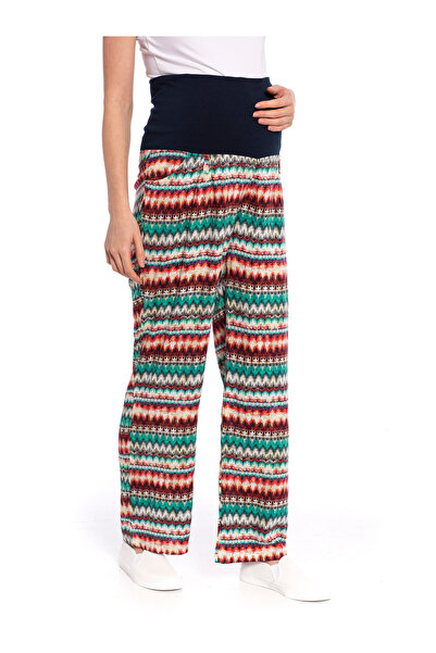 LC Waikiki Pantaloni de damă pentru gravide, cu model, croială normală