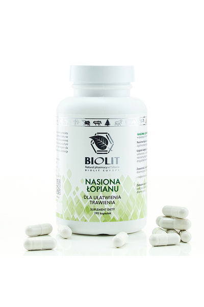 NO BRAND Biolit Nasiona Łopianu 190 Capsule