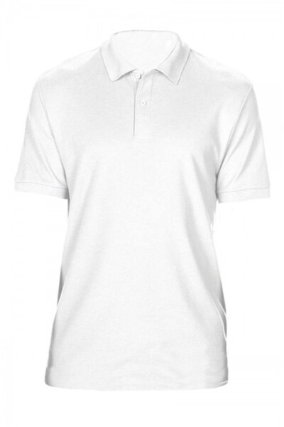 GILDAN Tricou polo bărbați, GI 75800 Dryblend, alb