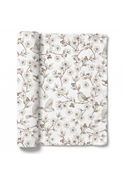 Bocioland Paturica mutifunctionala Beige 110x110 cm ,tesatura din fibre de ba...