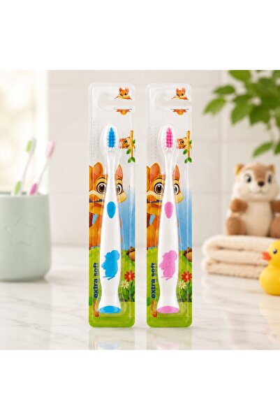 Dynamic Kids Ekstra Soft Çocuk Diş Fırçası 2 Adet Tekli Ambalajlı Karışık Renk