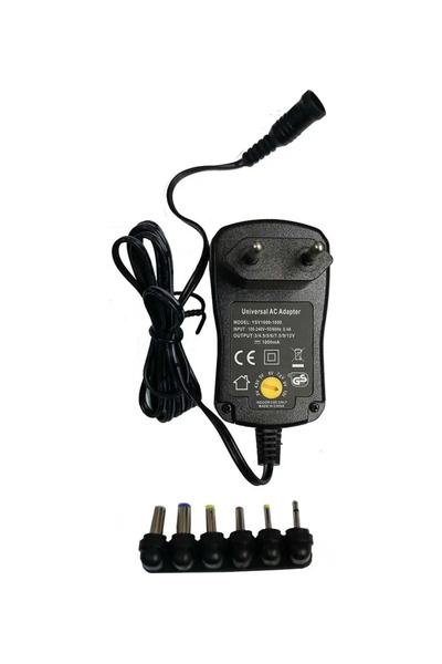 vidsel Alimentator AC DC 3-12V 1A cu 6 mufe (503)