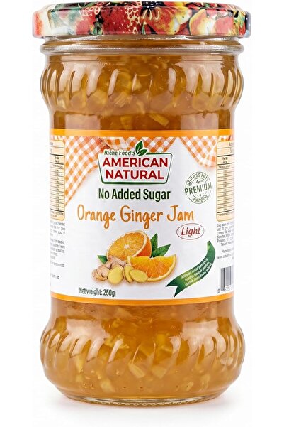 American Natural Orange ginger jam No Added Sugar 250gr x 12