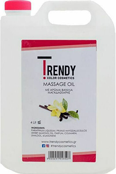 TRENDY Λάδι μασάζ 1000 ml (με άρωμα βανίλιας Μαδαγασκάρης)