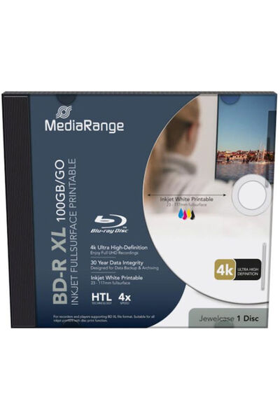 MediaRange Εγγράψιμο BD-R 4x 100GB 1 τεμάχιο Κωδικός: MR520