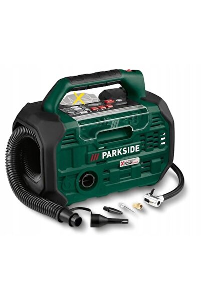 PARKSIDE Compresor PKA 20-Li C3 20V 10 bar, pompă 2-în-1, 26x20x15cm