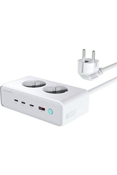 4smarts Έξυπνο πολύπριζο 2 θέσεων με 1 USB-A, USB-C και διακόπτη