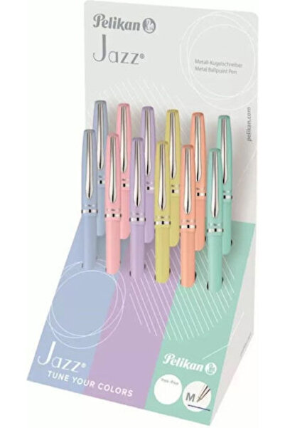 Pelikan Στυλό Διαρκείας Jazz Pastel K36 Πολύχρωμο με Πολύχρωμο Μελάνι 12 τεμά...