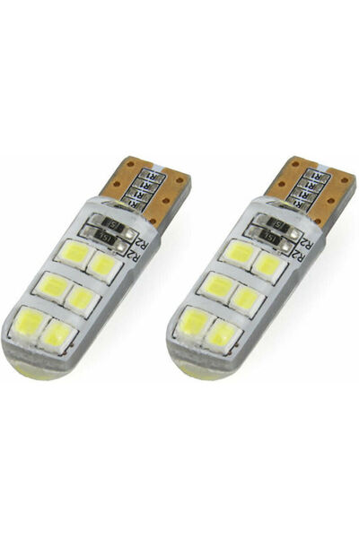 AMIO Λάμπες Αυτοκινήτου & Μοτοσικλέτας T10 LED 5600K Ψυχρό Λευκό 12V 1.5W 2 τ...