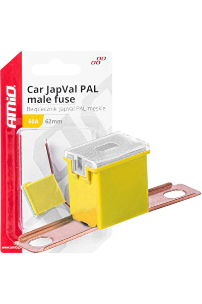 AMIO Ασφάλεια Japval Pal Male 62mm 60a Κίτρινο 1 τεμάχιο 03430/am Κωδικός: 03430