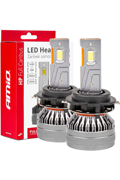 AMIO Lamps Car H7 Canbus LED 6500K Cold White 50W 2pcs