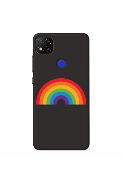 Other Xiaomi Redmi 9c Rainbow Mini Black Colored Silicone TPU Θήκη