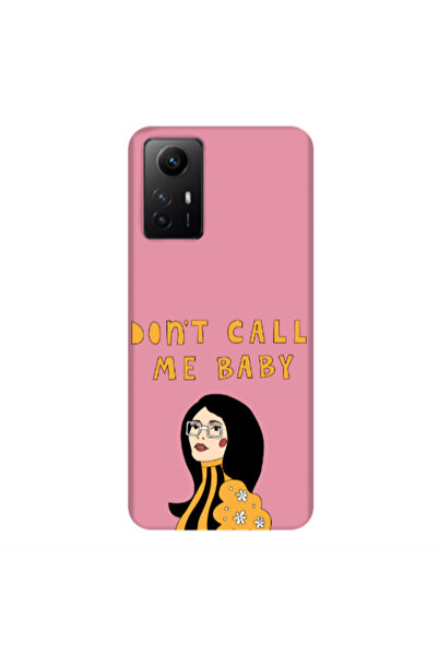 Other Xiaomi Redmi Note 12s Call me baby Pink Colored Silicone TPU Θήκη