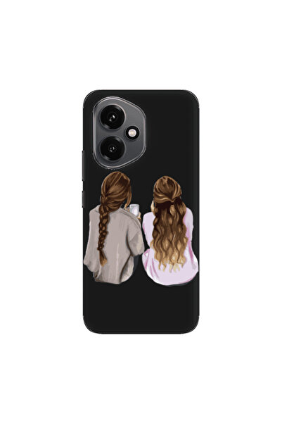 Other Honor Magic 400 Friends Black Colored Silicone TPU Θήκη